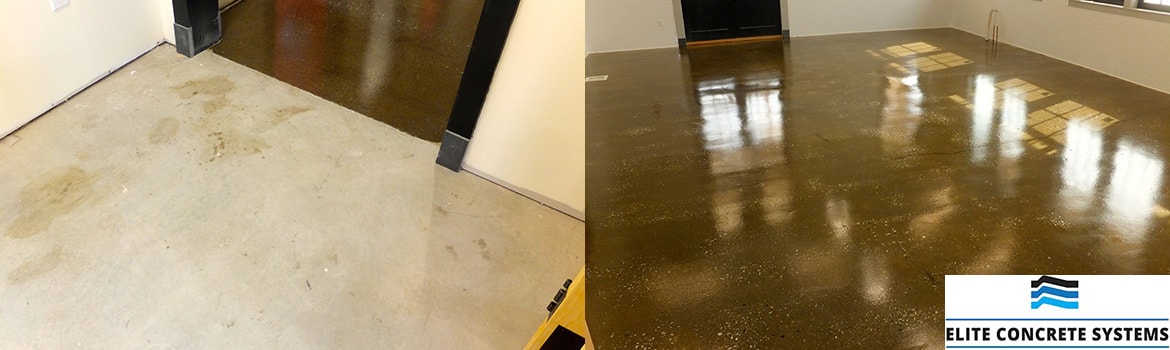 polished concrete floor result example