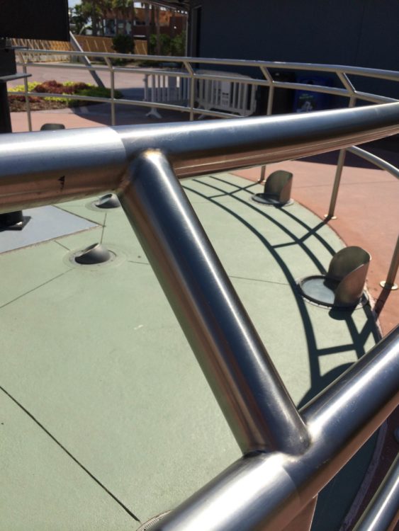 metal rail with MicroGuard corrosion protection