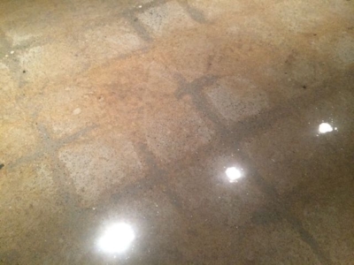 epoxy coated concrete floor