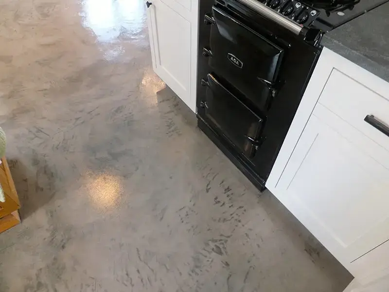 venetian plaster style floor