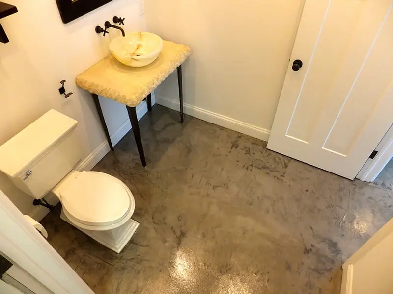 venetian plaster style floor