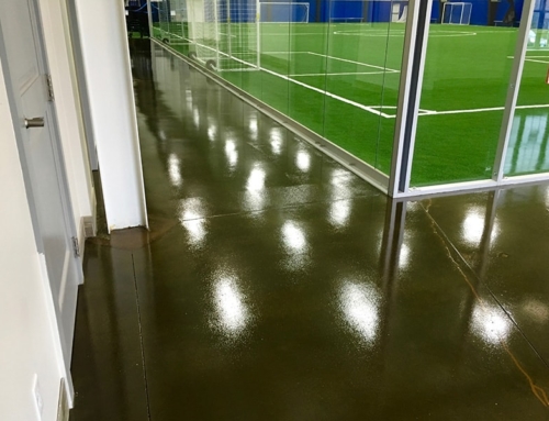 Acid Stained Polished Concrete Floor – Mystic Indoor Sports
