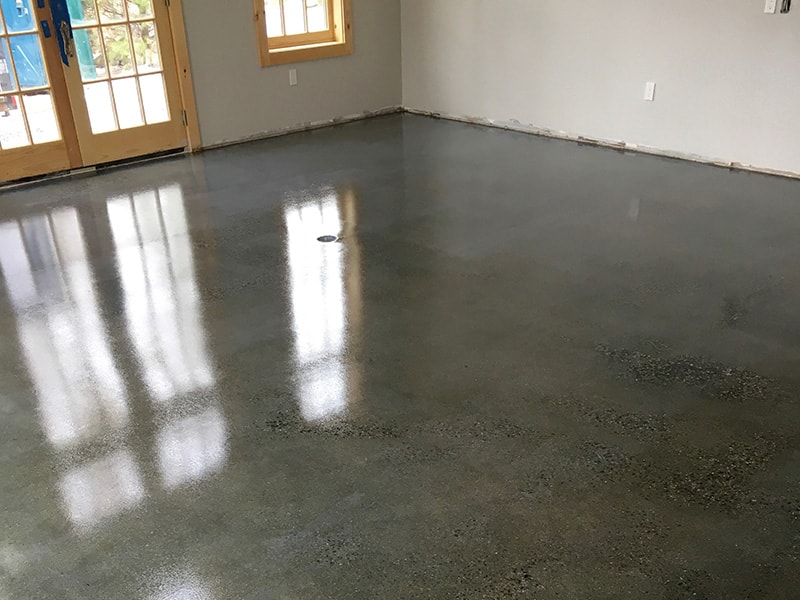 polished concrete floor