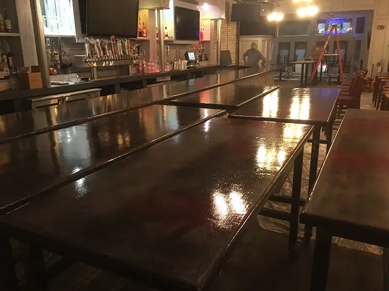 concrete countertop installation