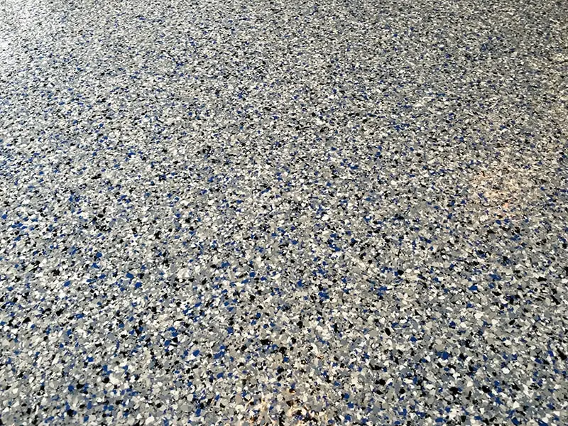 epoxy flake garage floor