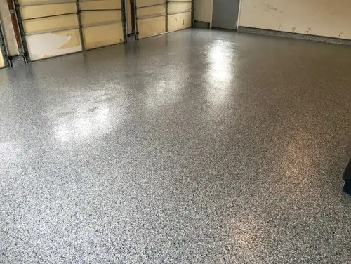 epoxy flake garage floor