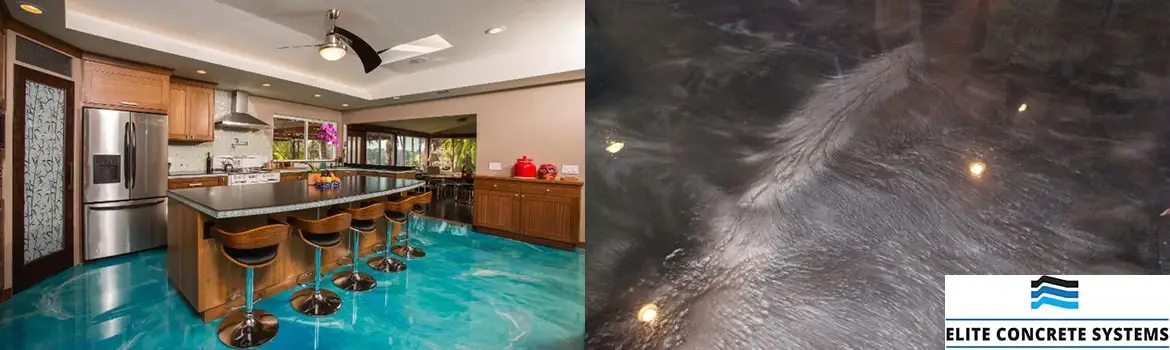 metallic epoxy floor result example