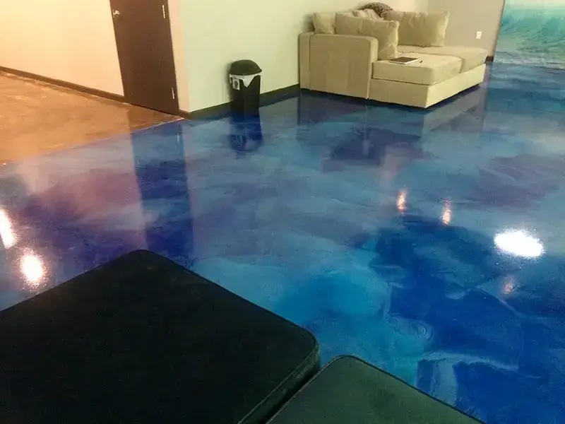 Metallic Epoxy Floor Purest Float, Trumbull CT
