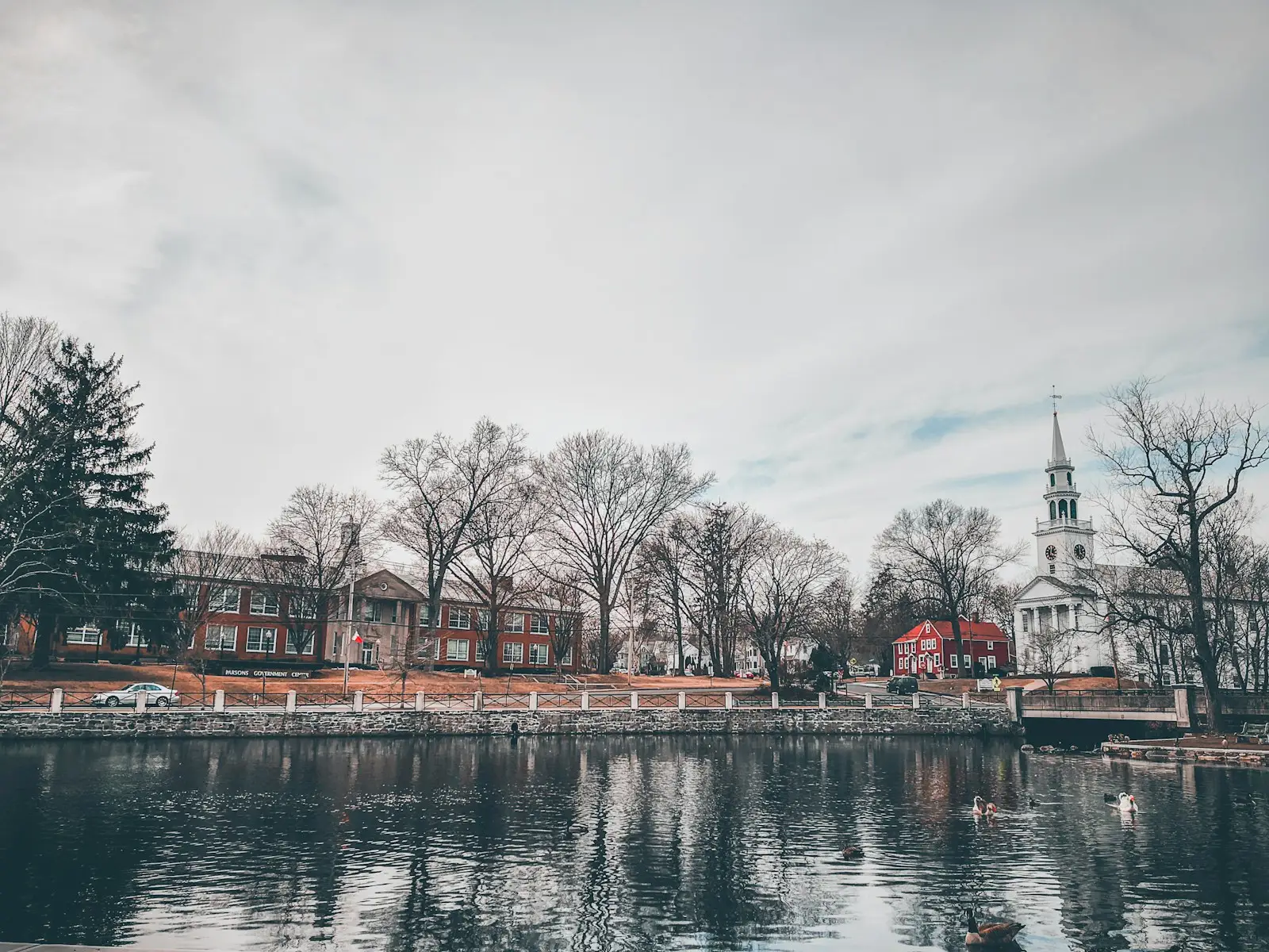 building near body of water in Milford Connecticut